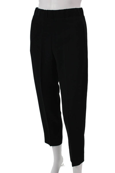 Index Women Ankle Pants Black Pull On Triacetate Regular Size S