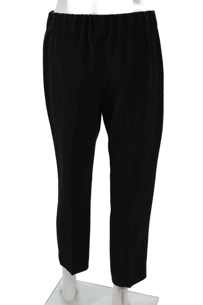 Index Womens Ankle Pants Black Pull On 70% Triacetate 30% Polyester Size S