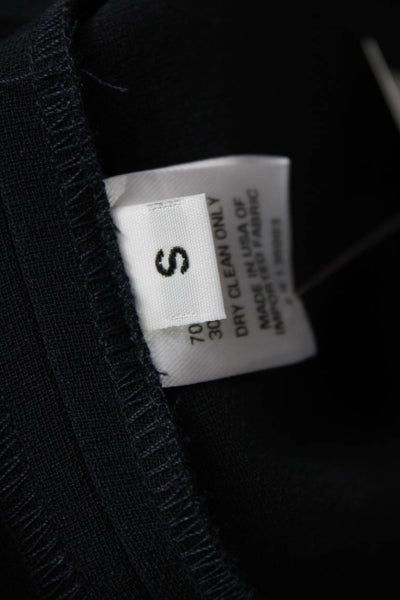 Index Womens Ankle Pants Black Pull On 70% Triacetate 30% Polyester Size S