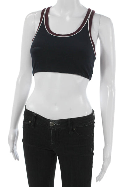 Splits59 Women's Scoop Neck Sleeveless Colorblock Sport Bra Size S