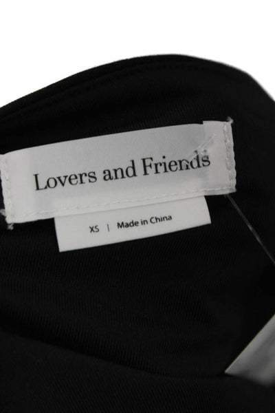 Lovers + Friends Women Tank Black Sweetheart Neckline Sleeveless Top Size XS