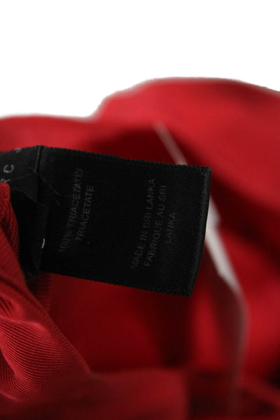 Marc By Marc Jacobs Women Shift Dress Red Long Sleeve Boat Neck Size M
