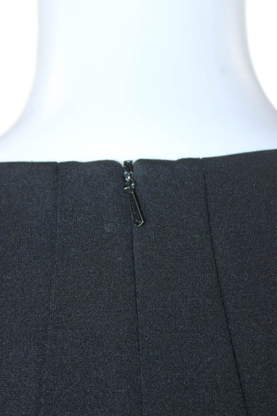 Karen Millen Womens Shift Dress Black Short Sleeve Knee Length Size 12