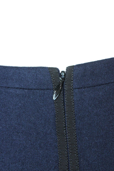 Rag & Bone Womens Sheath Dress Blue Wool Sleeveless Knee Length Zip Size 10