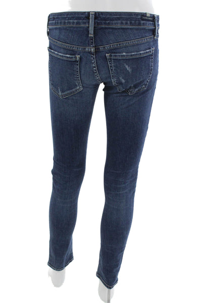Citizens of Humanity Womens Skinny Jeans Blue Low Rise Maternity Size 26