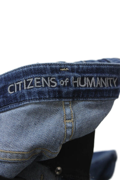 Citizens of Humanity Womens Skinny Jeans Blue Low Rise Maternity Size 26
