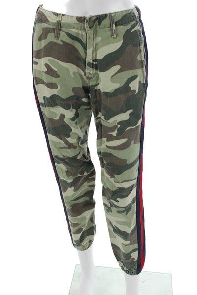 Mother Womens Camouflage Cotton Jogger Pants Multicolor Size 25