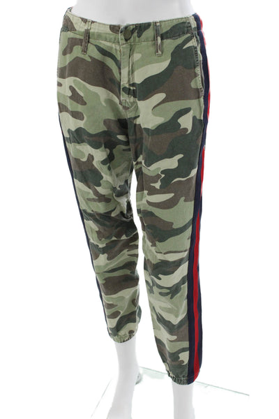 Mother Womens Camouflage Cotton Jogger Pants Multicolor Size 25
