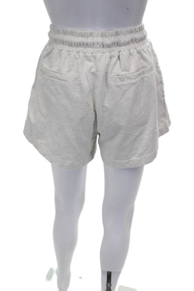 PE Nation Womens Athletic Shorts Gray Drawstring Organic Cotton Size S