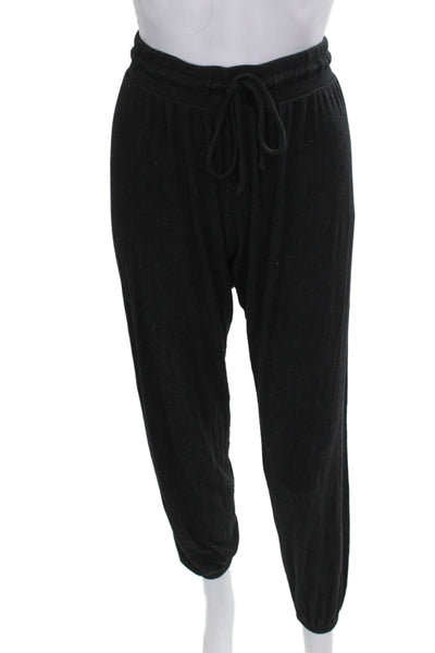 LNA Women Harem Pants Black Rayon Drawstring Size XS