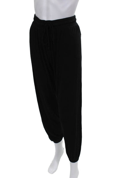 LNA Women Harem Pants Black Rayon Drawstring Size XS