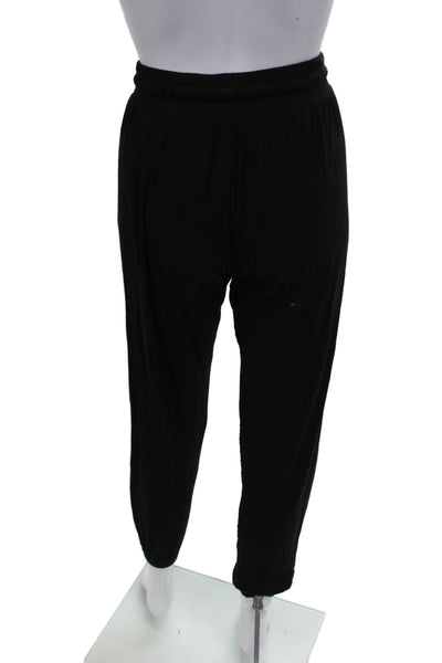 LNA Women Harem Pants Black Rayon Drawstring Size XS