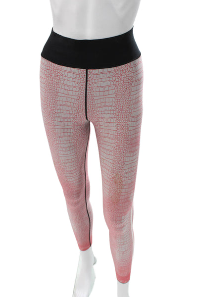 Ultracor Women Ankle Leggings Multicolor Animal Print Polyester Size S