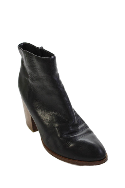 Alexander Wang Womens Heel Cut Out Detail Heeled Boots Black Size 6.5