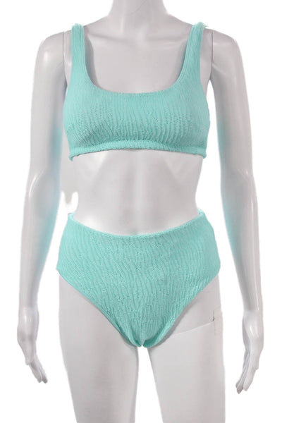 Kenny Flowers Womens Two-Piece Chevron Bikini Blue Size S