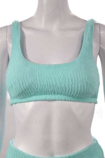 Kenny Flowers Womens Two-Piece Chevron Bikini Blue Size S