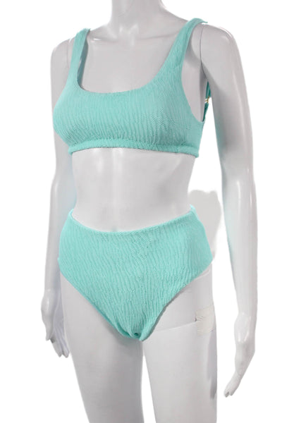 Kenny Flowers Womens Two-Piece Chevron Bikini Blue Size S
