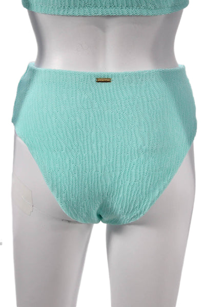 Kenny Flowers Womens Two-Piece Chevron Bikini Blue Size S