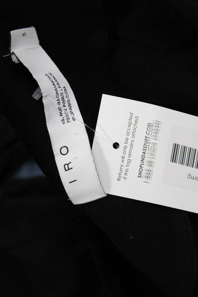 IRO Women Jumpsuit Black V-Neck Long Sleeve Viscose Plus Size 34