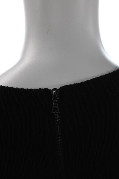 Rag & Bone Women Fit & Flare Black Dress Sleeveless Round Neck Size S