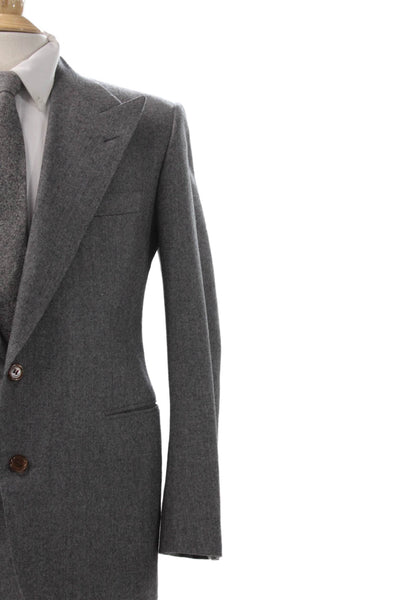 Partito Mens Gray Wool Blend Blazer Size 38
