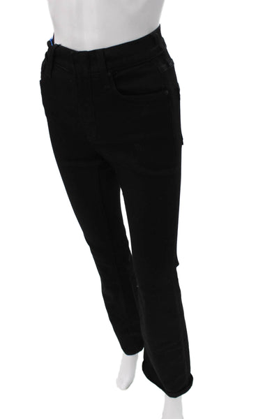 Cotton Citizen Women Black Bootcut Jeans Mid-Rise Button 32in Size 23