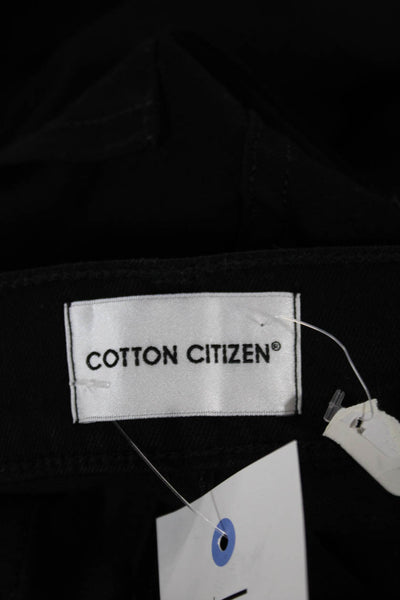 Cotton Citizen Women Black Bootcut Jeans Mid-Rise Button 32in Size 23