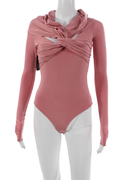 Khaite Womens One Piece Pink Long Sleeve Round Neck Viscose Size XS