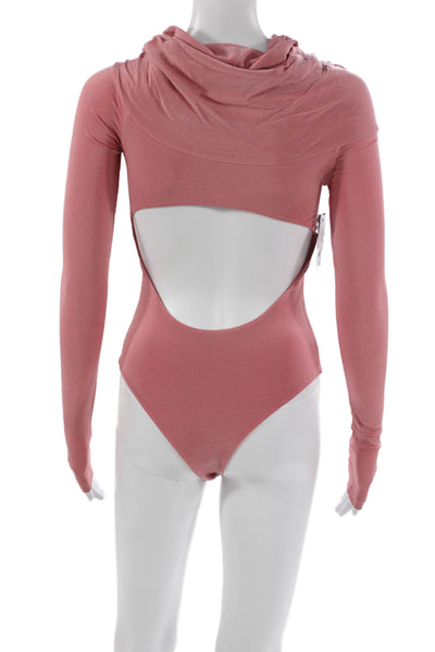 Khaite Womens One Piece Pink Long Sleeve Round Neck Viscose Size XS
