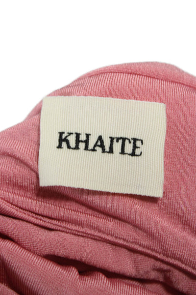 Khaite Womens One Piece Pink Long Sleeve Round Neck Viscose Size XS
