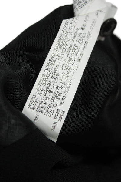 Zara Women Black Sleeveless Polyester Vest Button Closure Size XS