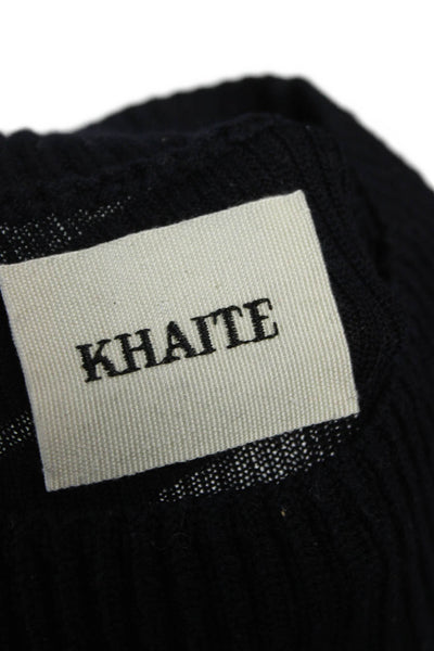 Khaite Womens Pullover Sweater Mock Neck Wool Black Size S