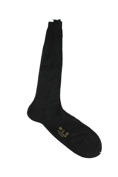 Turnbull & Asser Womens Ribbed Knit Knee High Socks Light Khaki Set of 14