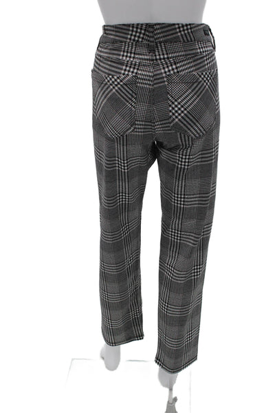 Liverpool Los Angeles Womens Dress Pants Black Check Zip 30in Size 6