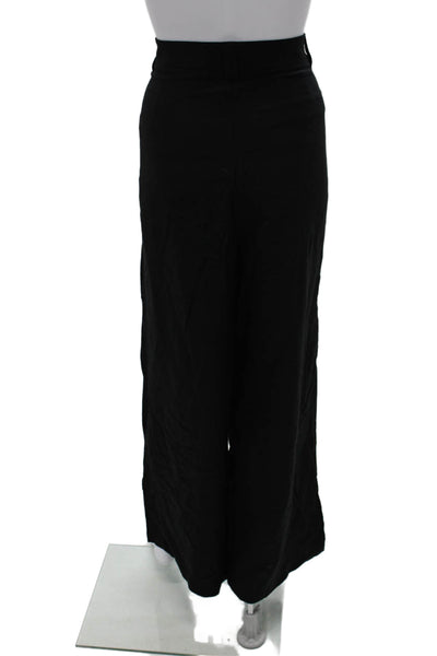 Lioness Womens Dress Pants Black 55% Linen Zip Inseam 30 Size L