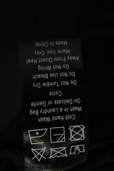 Lioness Womens Dress Pants Black 55% Linen Zip Inseam 30 Size L