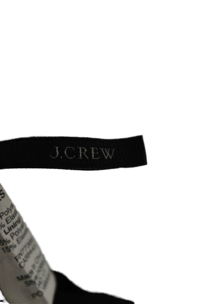 J Crew Women Floral Two-Piece Swimwear Black Polyamide Size XS