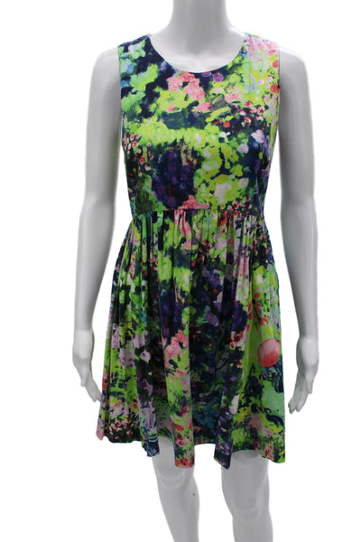 Zara Womens Fit & Flare Floral Sleeveless Short Dress Size S