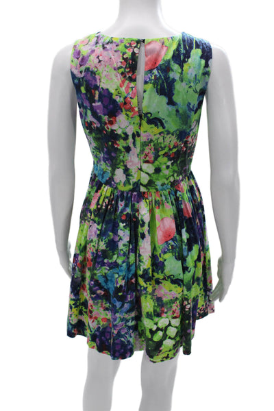 Zara Womens Fit & Flare Floral Sleeveless Short Dress Size S