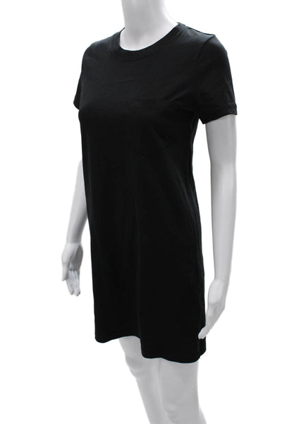 Madewell Womens T-Shirt Dress Black Cotton Short Sleeve Size XS
