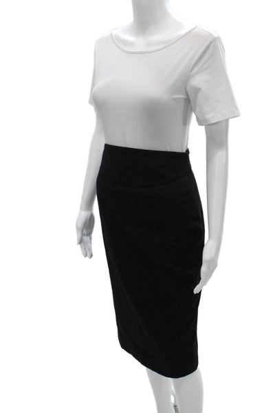 Ralph Lauren Black Label Women Straight Pencil Wool Knee Length Skirt Size 6