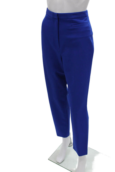 Milly Womens Blue Dress Pants Zip Polyester Solid Inseam 27 Size 4
