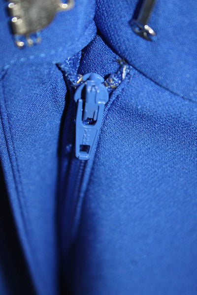 Milly Womens Blue Dress Pants Zip Polyester Solid Inseam 27 Size 4