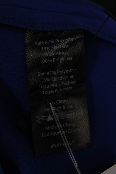 Milly Womens Blue Dress Pants Zip Polyester Solid Inseam 27 Size 4