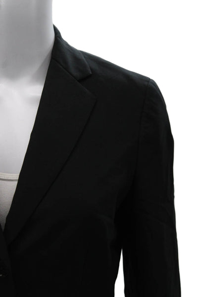Brooks Brothers Women Black Wool Pantsuit Blazer Long Sleeve Size 4
