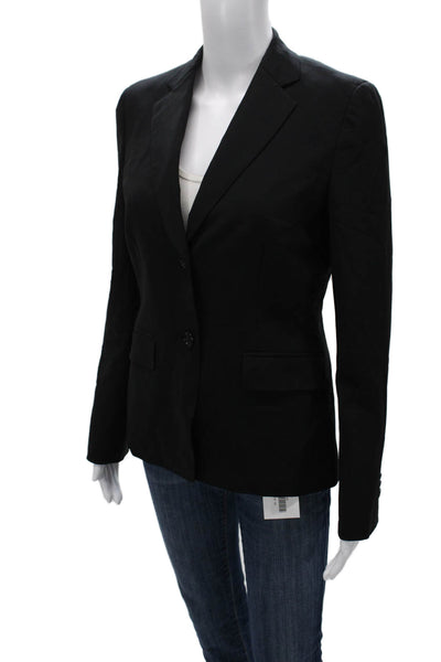 Brooks Brothers Women Black Wool Pantsuit Blazer Long Sleeve Size 4