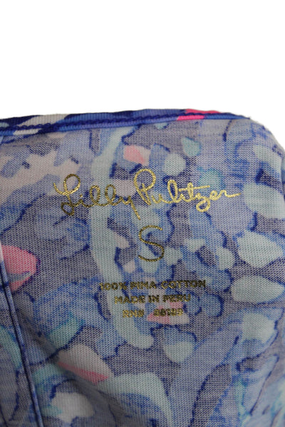 Lilly Pulitzer Womens Shift Dress Multicolor Pima Cotton Boat Neck Size S