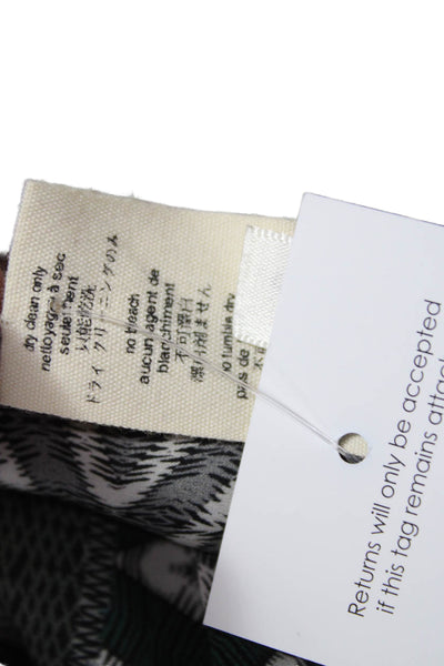 L Agence Womens Basic Tank V-Neck Gray Geometric Polyester Sleeveless Size 8