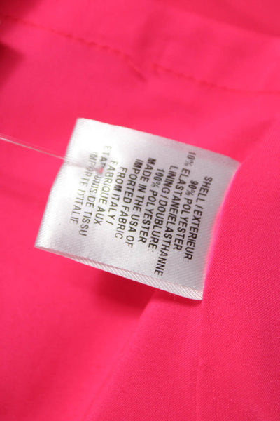 Milly Womens Sheath Dress Pink Sleeveless Zip Knee Length Size 0
