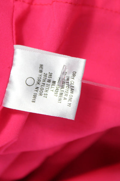 Milly Womens Sheath Dress Pink Sleeveless Zip Knee Length Size 0